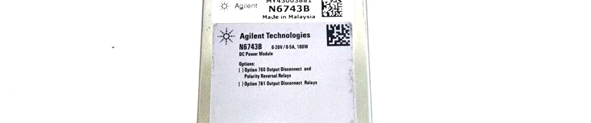 HP/Agilent N6743B DC Power Module 20V, 5A, 100W