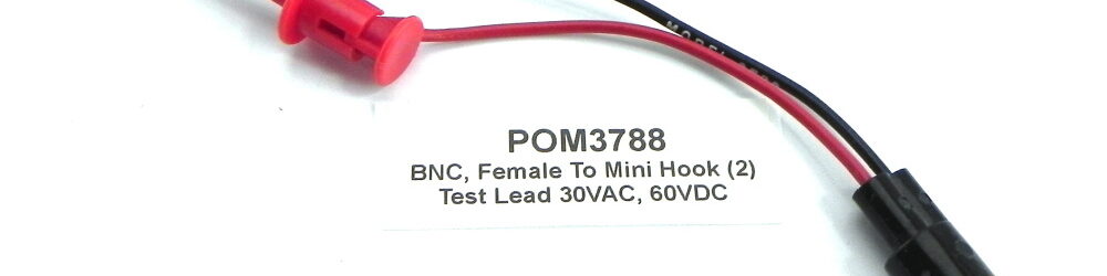 Pomona Electronics 3788 BNC (f) to minigrabber test clips