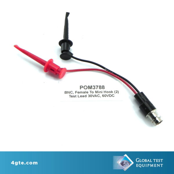 Pomona Electronics 3788 BNC (f) to minigrabber test clips