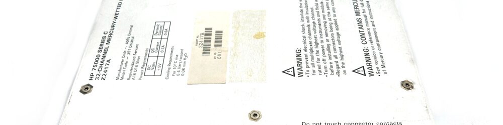 HP/Agilent Z2417A VXI 32-Channel Mercury-Wetted Form C Switch