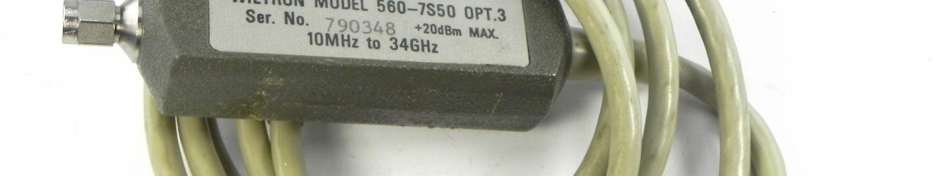 Wiltron 560-7S50 – Opt. 3 RF Detector, 10MHz to 34GHz