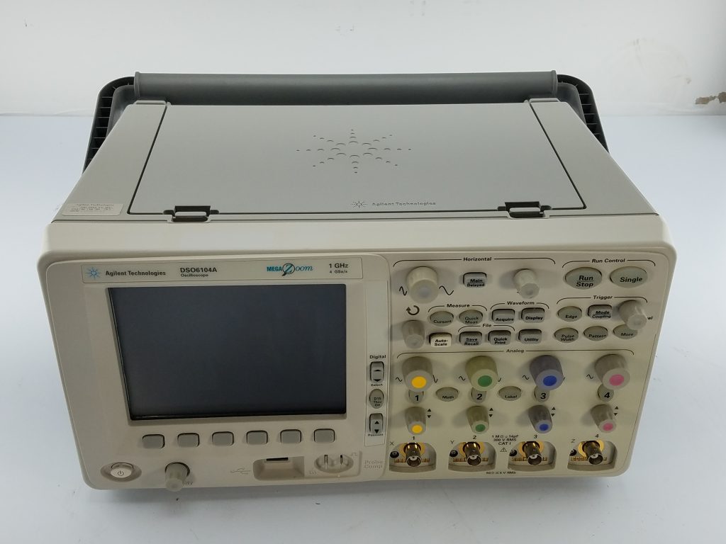 Keysight Dso6104a Oscilloscope, 1 Ghz, 4 Channel With (4) 10073c's 