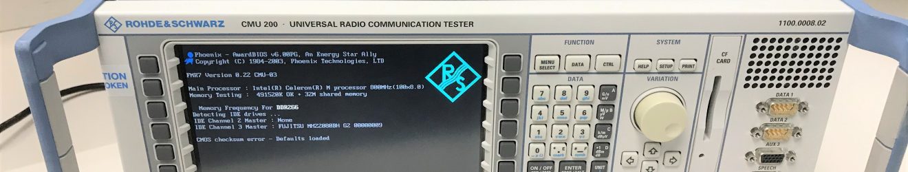 Rohde & Schwarz CMU200 Universal Radio Communication Tester with Options – see full list below