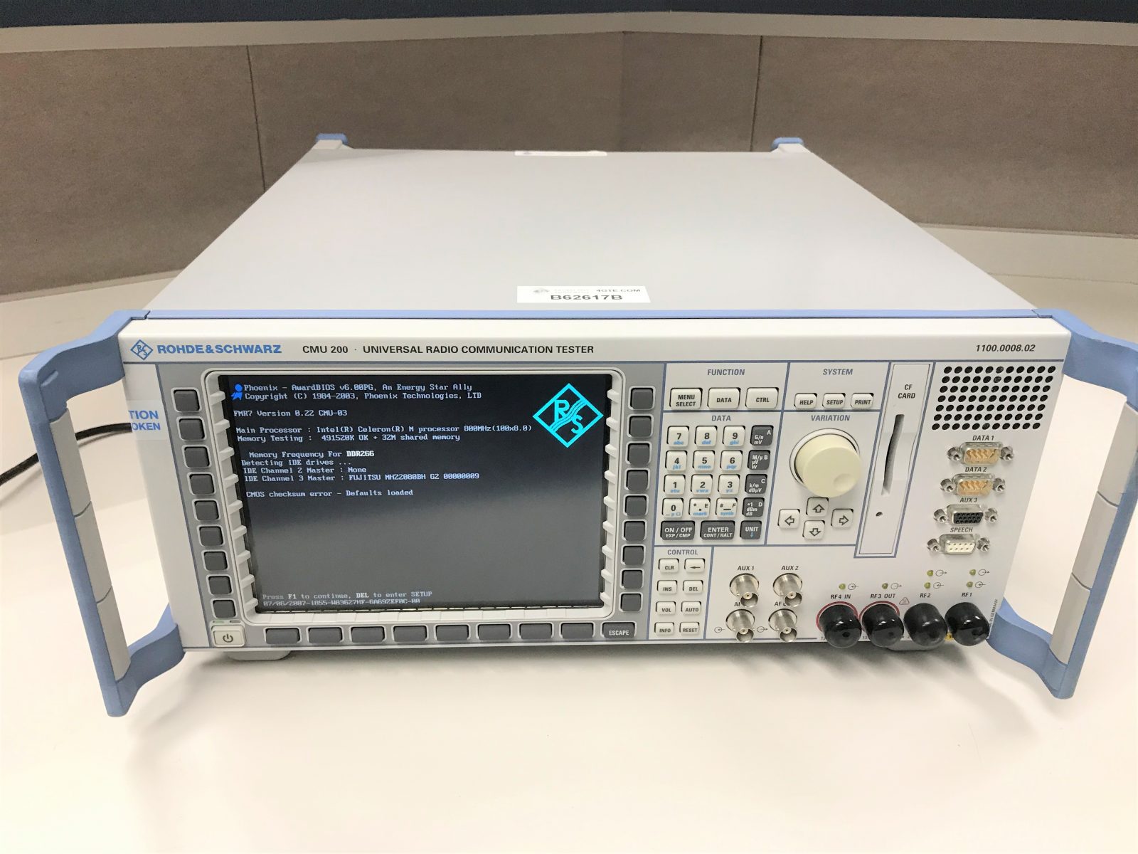 Rohde & Schwarz CMU200 Universal Radio Communication Tester w/Options  B11/B21/B41/B83/K29/K84/K85