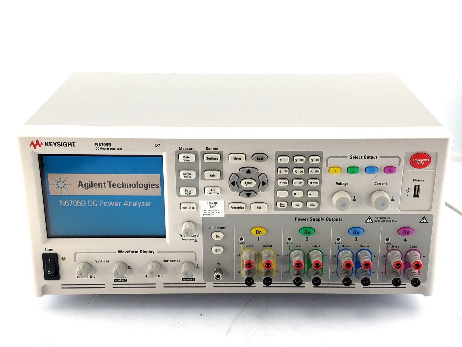 Keysight N6705B DC Power Analyzer, Modular, 600 W, 4 Slots - Global ...