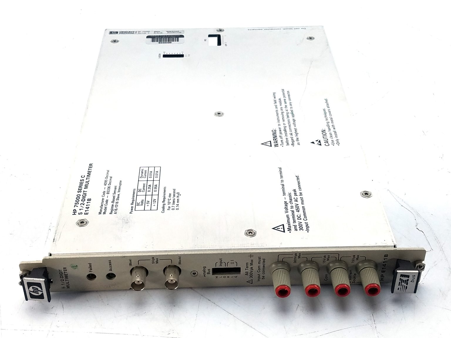 Keysight E1411B 5.5-Digit Multimeter, C-size, VXI Module - Global Test ...