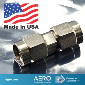 Aero SMA Male to SMA Male Adapter, Made in the USA
