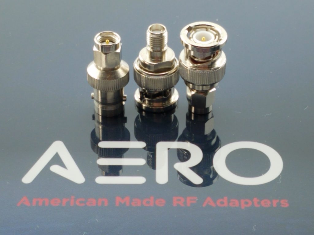 Aero BNC to SMA RF Adapters, Made in the USA