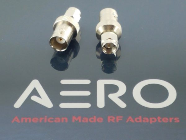 Aero BNC Female to SMA Adapter, Made in the USA