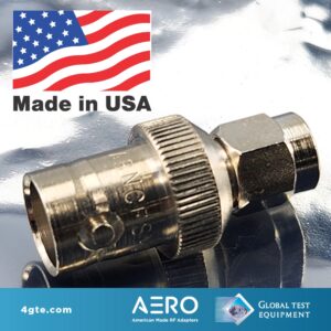 Aero BNC Female to SMA Male Adapter, Made in the USA