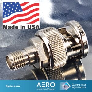 Aero BNC Male to SMA Female Adapter, Made in the USA