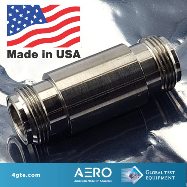 Aero Adapter Type N Female – Female, 18 GHz, Made in USA ANF-NF
