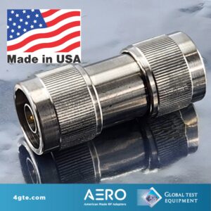 Aero Adapter Type N Male – Male, 18 GHz, Made in USA ANM-NM