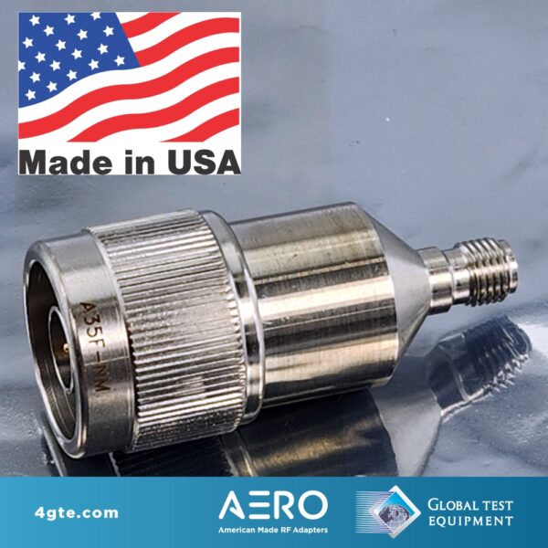 Aero 3.5mm Female to Type N Male Adapter, Made in the USA
