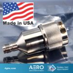 Aero Adapter 2.4mm Female - Type N Male, 18 GHz, Made in USA A24F-NM