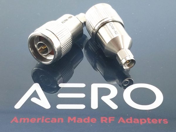 Aero 2.4mm Male to Type N Male Adapter, Made in the USA