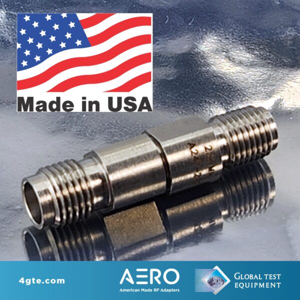Aero 2.4mm Female to 2.92mm Female Adapter, Made in the USA