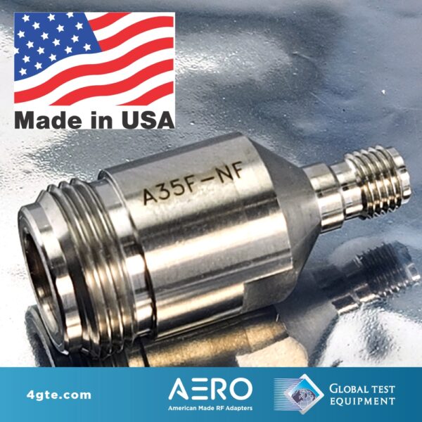 Aero 3.5mm Female to Type N Female Adapter, Made in the USA