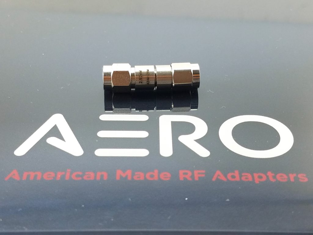 Aero A24M-29M 2.4mm to 2.92mm Male-Male Adapter, 40 GHz, Made in the USA