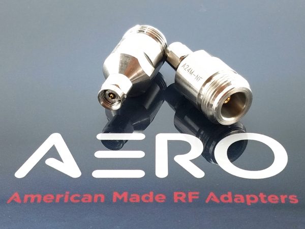 Aero Adapter 2.4mm Male - Type N Female, 18 GHz, Made in USA A24M-NF