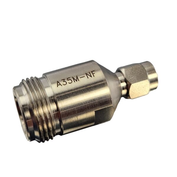 Aero Adapter 3.5mm Male - Type N Female, 18 GHz, Made in USA A35M-NF