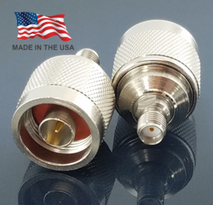 Aero Type N Male to SMA Female Adapter, Made in the USA