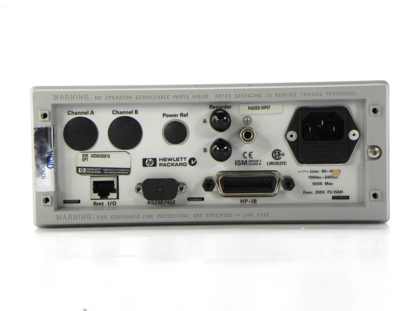HP/Agilent E4419B EPM Series Dual-Channel Power Meter with Option 908