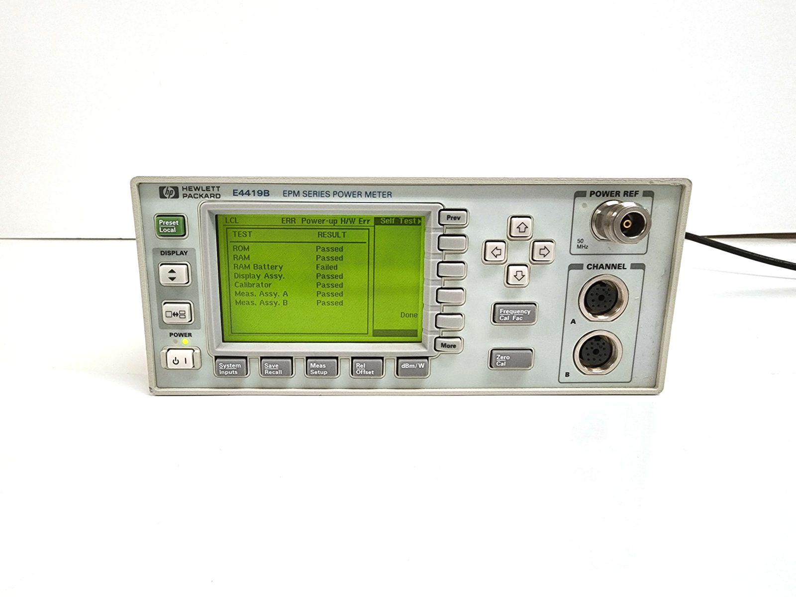 HP/Agilent E4419B EPM Series Dual-Channel Power Meter with Option