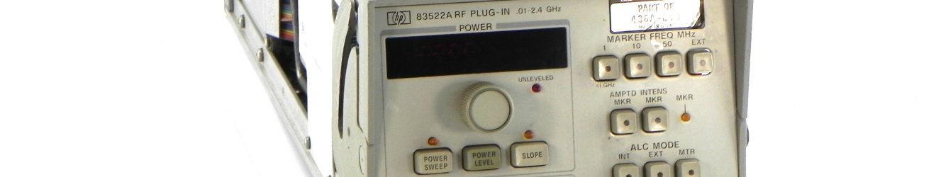 HP/Agilent 83522A RF Sweeper Plug In .01-2.4 GHz with Option 002