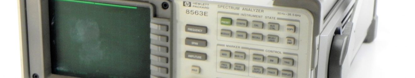 HP/Agilent 8563E-001/006/007/008/026 Spectrum Analyzer, 9 kHz to 26.5 GHz  with 85620A Mass Memory Module