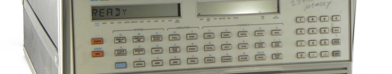 HP/Agilent 3852A with 256k Memory,  Data Acquisition and Control System