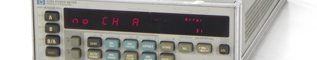 HP/Agilent 438A Power Meter with Option 002