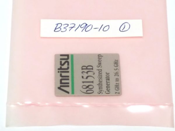 Anritsu B37190-10 68153B Model Label