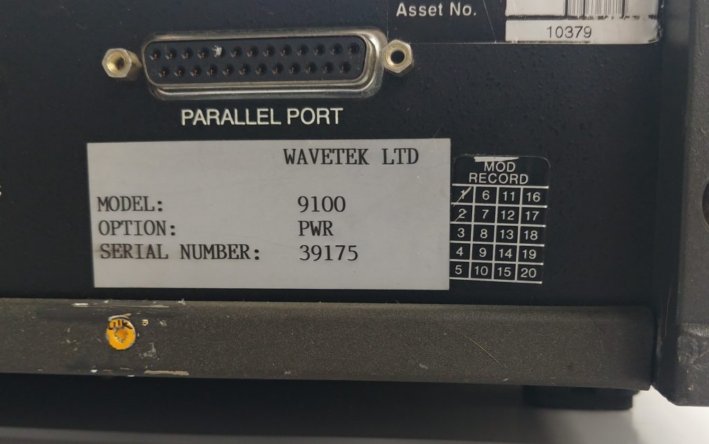 Wavetek9100SN39175Tag