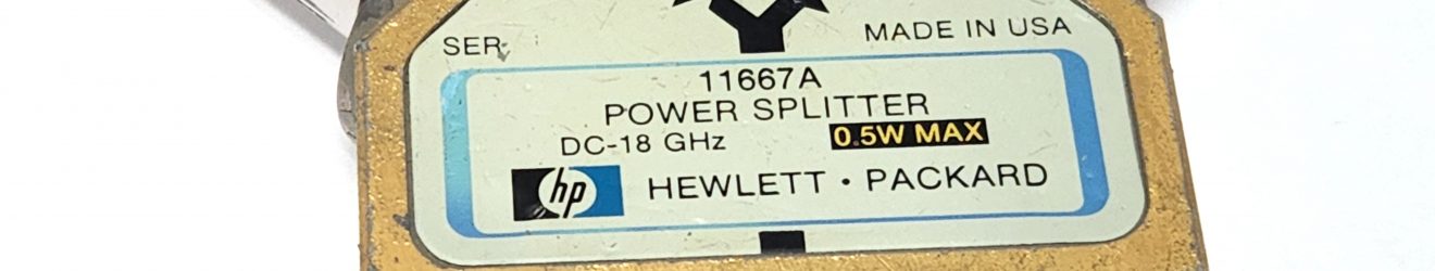 HP/Agilent Keysight 11667A-002 Power Splitter, DC-18 GHz, Type N Female Input, APC-7 Outputs