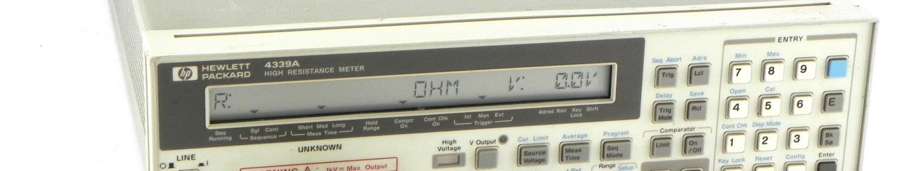 HP/Agilent Keysight 4339A High Resistance Meter with 04339-60003