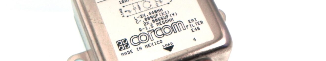 Corcom 20VB1-F7130 EMI RFI Power Line Filter, 250VAC, 20A