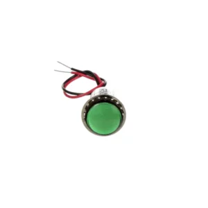 Dialight 557-1605-203F Lot of 19, LED Panel Indicator Green 24V 16mA Wire Leads - 0.50" (12.70mm)