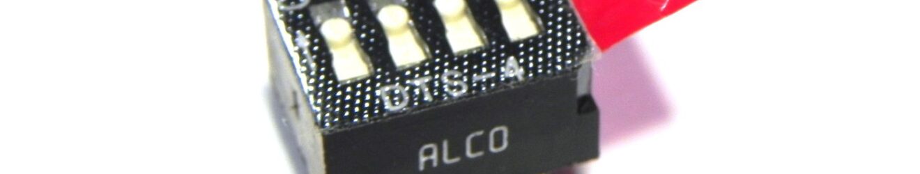 Alco DYS-4SD DIP Switch - 4 Position, 16 Pin, Maintained Action (Open Box)