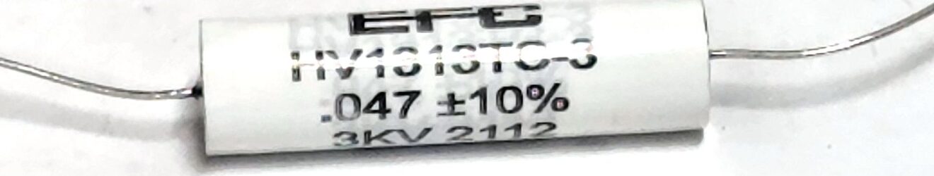 Epcos HV1313TC-3-.047-3K-10 Lot of 13, .047uF 10% 3kV Axial Film Capacitor