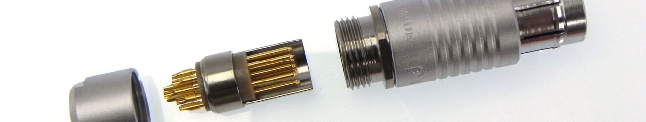 Fisher S-104-A056-130 Male 11-pole round cable connector