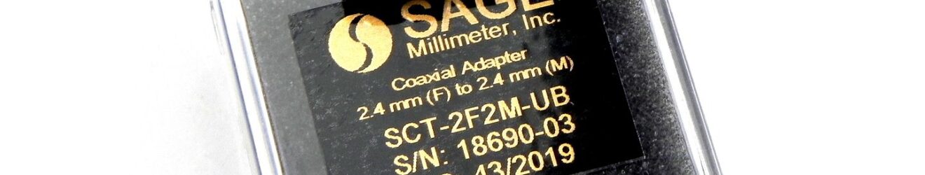 Sage Millimeter SCT-2F2M-UB 2.4mm Female-Male Adapter, 50 GHz