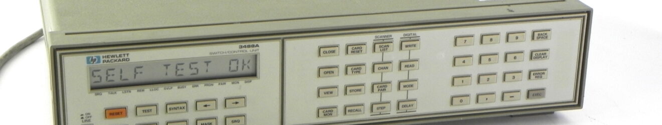 HP/Agilent Keysight 3488A Switch/Control Unit with 4ea 44474A, 1ea 44472A with Blocks