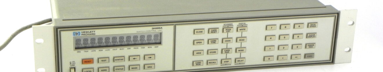HP/Agilent Keysight 3488A Switch/Control Unit with 4ea 44471A, 1ea 44472A