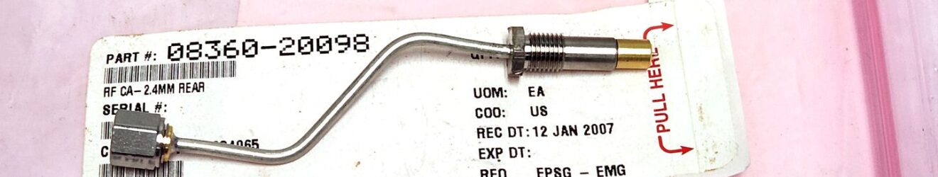 Keysight 08360-20098 RF Semi-Rigid Cable Assembly with 2.4mm Connector for 8360 Series rear Panel