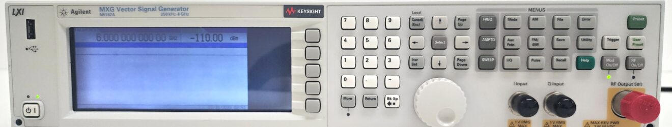 HP/Agilent Keysight N5182A MXG Vector Signal Generator 100kHz to 6GHz. Includes Options 019/1ER/403/506/654/UNV/ALB