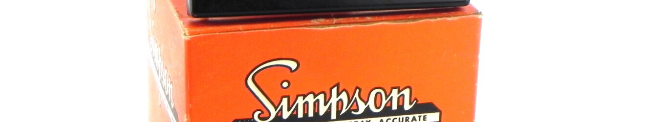 Simpson 1327 0-1 DC Milliamperes Panel Meter