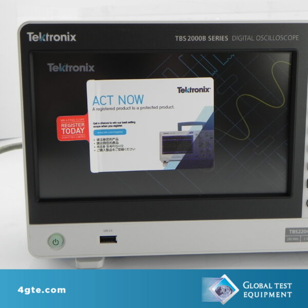 Tektronix TBS2204B Oscilloscope, 200 MHz, 4-Channel, 2 GS/s, New Open Box