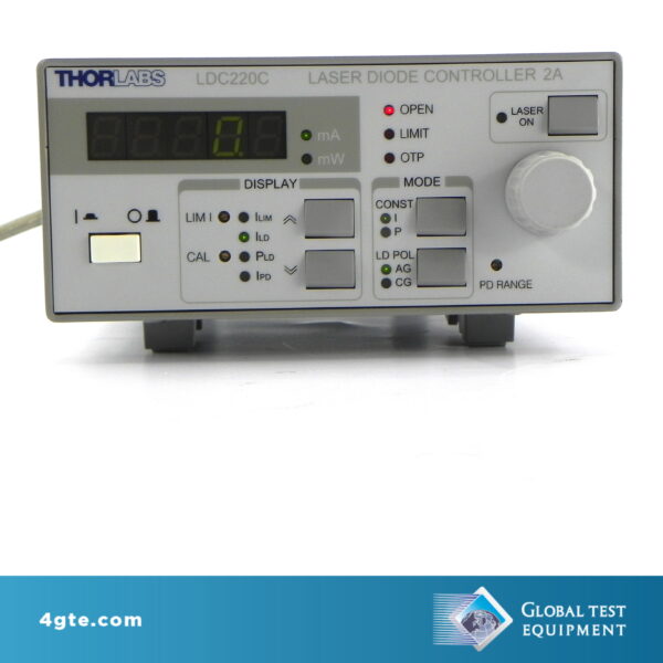Thorlabs LDC220C Benchtop LD Current Controller, ±2 A