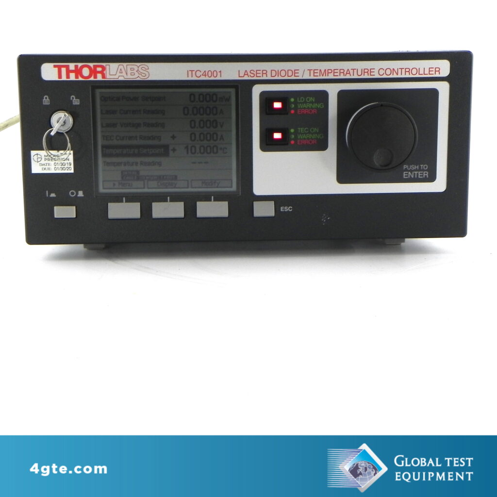 Thorlabs ITC4001 Benchtop Laser Diode/TEC Controller, 1 A / 96 W